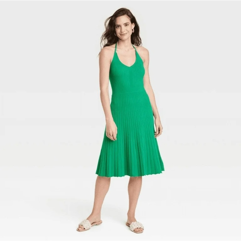 A New Day Vibrant Green Dress 👗